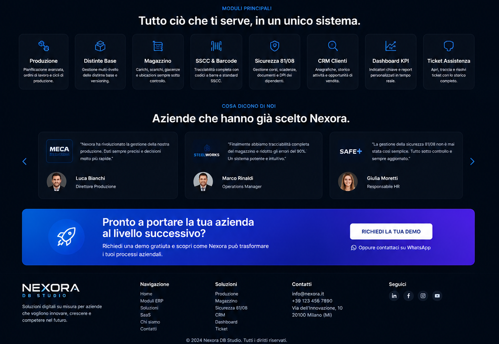 Esperienza digitale Nexora