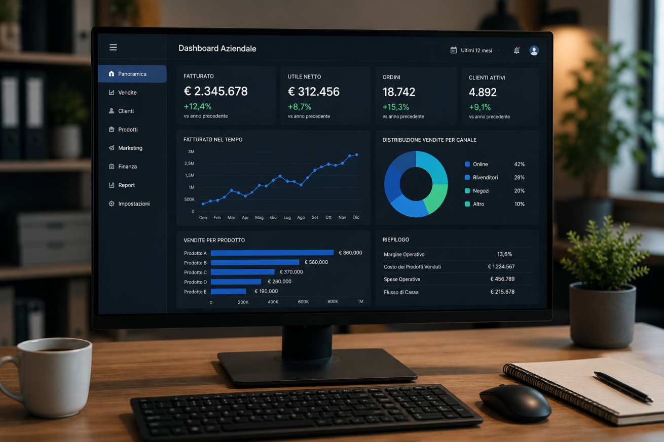 Dashboard gestionale Nexora